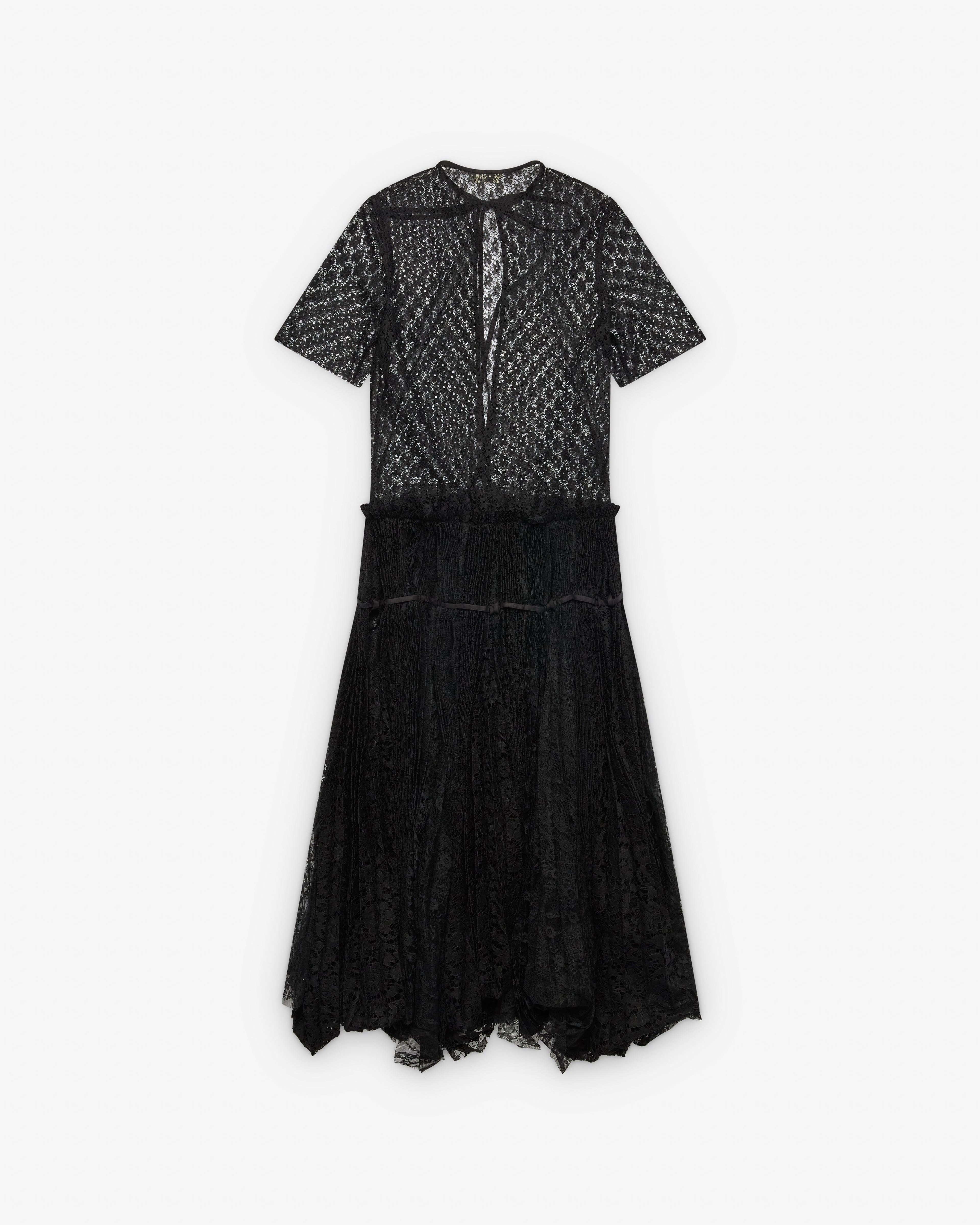 J.W. Anderson - Women's Mixed Lace Dress - (Black) by JW ANDERSON