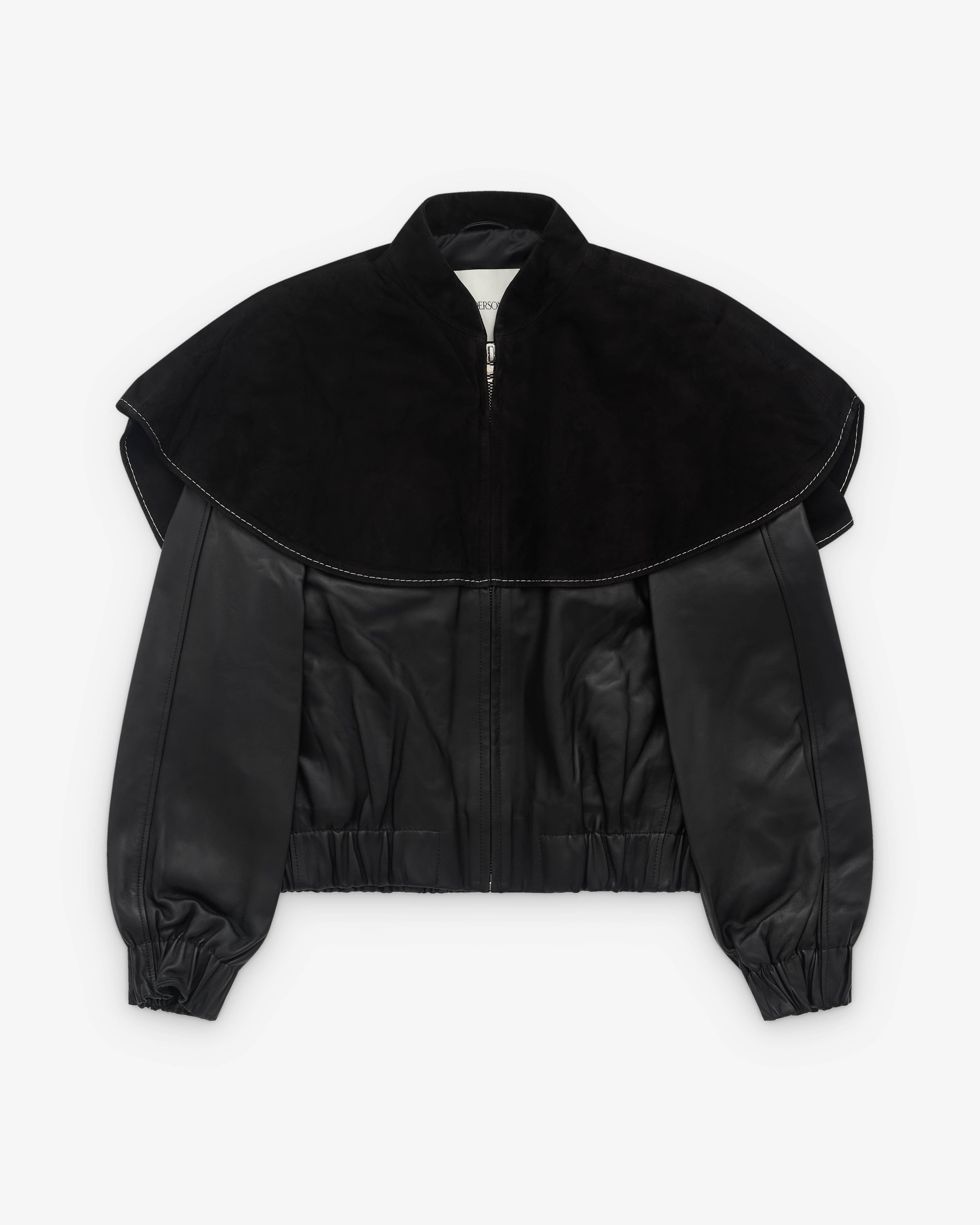 J.W. Anderson - Women’s Oversized Collar Bomber Jacket - (Black) by JW ANDERSON