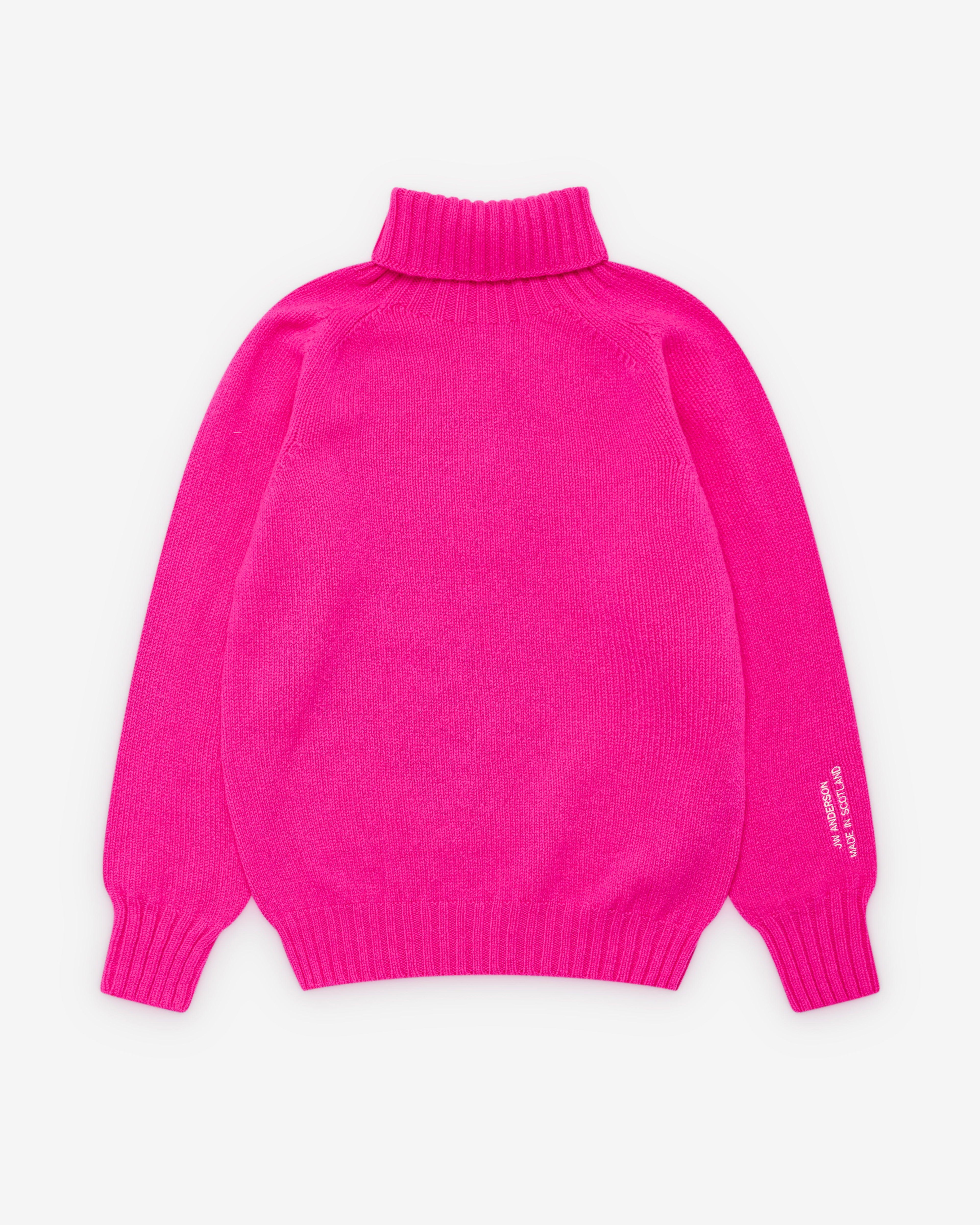 J.W. Anderson - Women's Turtleneck Jumper - (Neon Pink) by JW ANDERSON