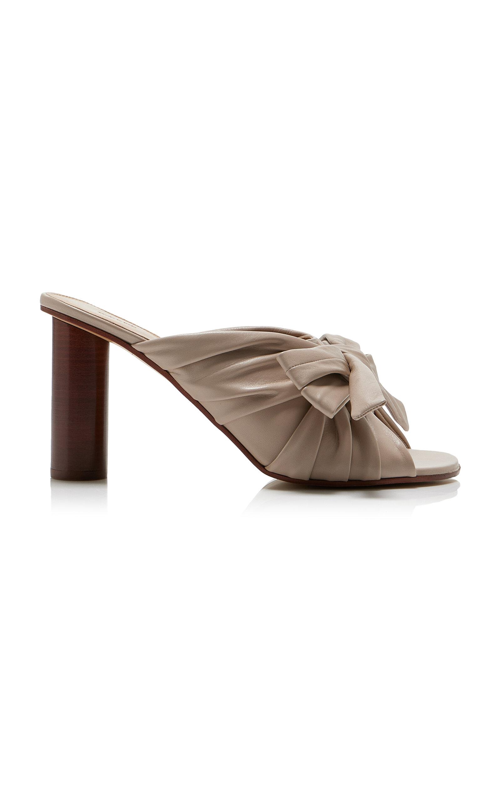 JW Anderson Bow-Detailed Leather Sandals - Moda Operandi by JW ANDERSON