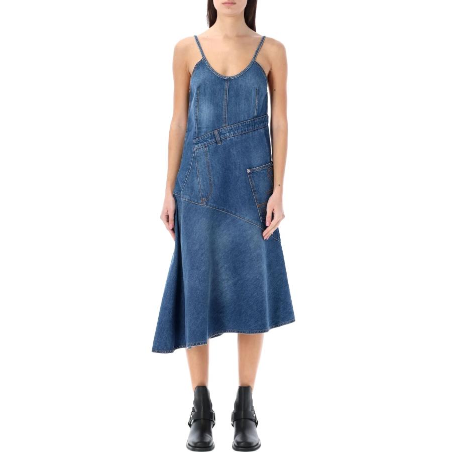 JW Anderson Twisted Denim Cotton Dress by JW ANDERSON