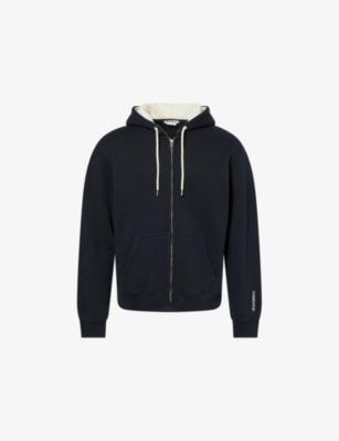 JW Anderson x Guinness Brand-Embroidered Zipped Cotton-Jersey Hoody by JW ANDERSON