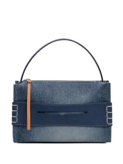 Loafer denim tote bag by JW ANDERSON