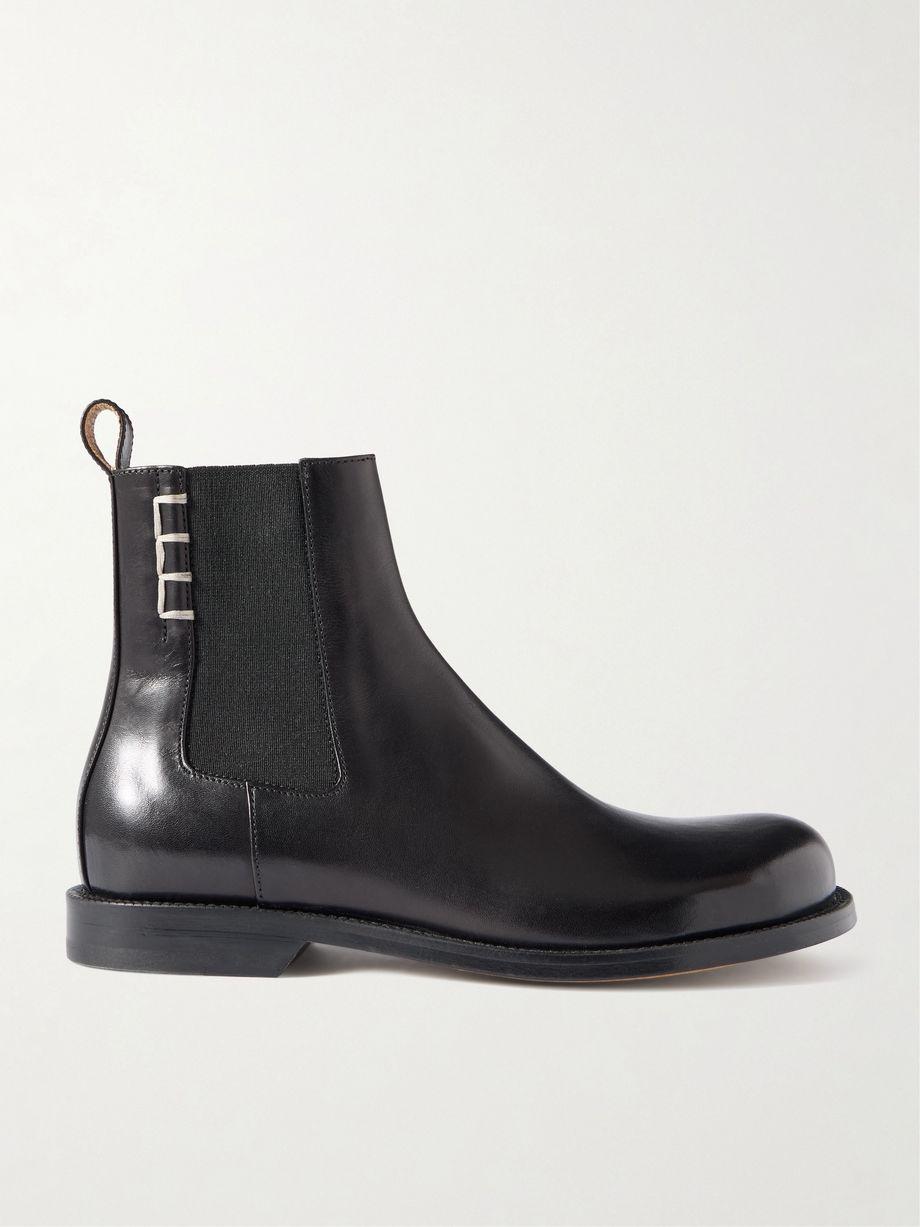Loafer whipstitched leather Chelsea boots by JW ANDERSON