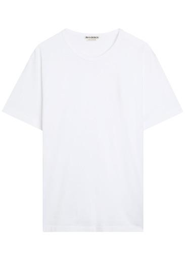 Logo-embroidered cotton T-shirt by JW ANDERSON