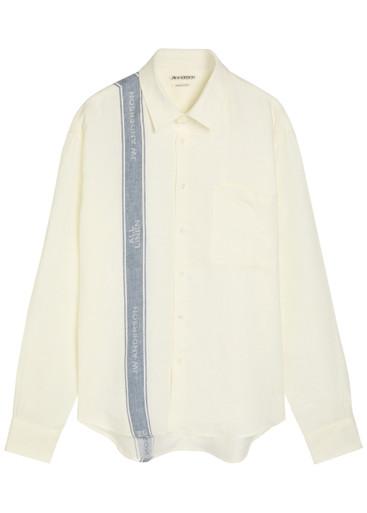 Logo linen shirt by JW ANDERSON