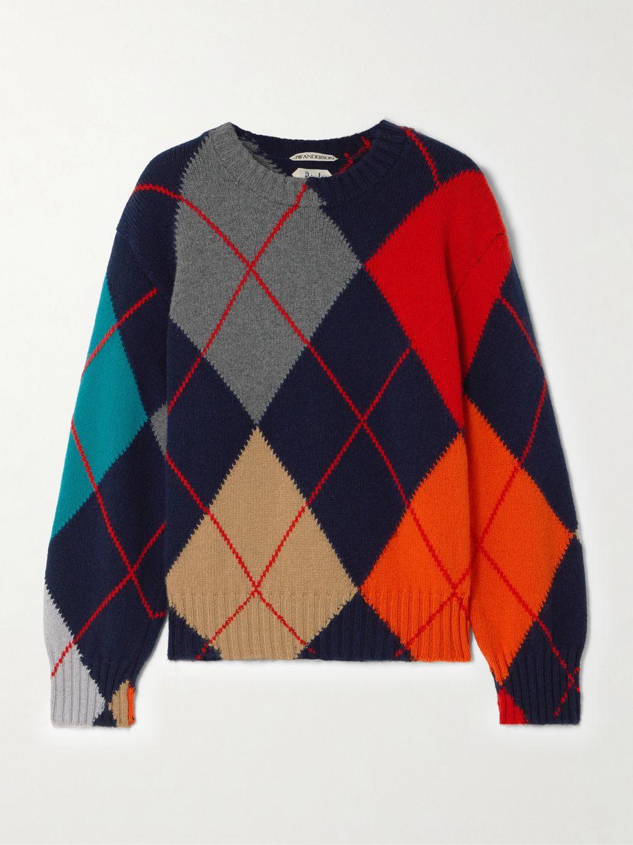 + Pringle argyle wool sweater by JW ANDERSON