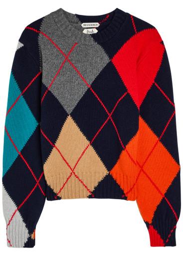 Pringle crew-neck argle wool jumper by JW ANDERSON