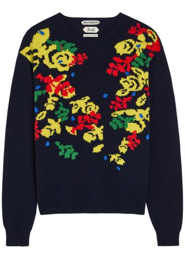 Pringle floral wool jumper by JW ANDERSON
