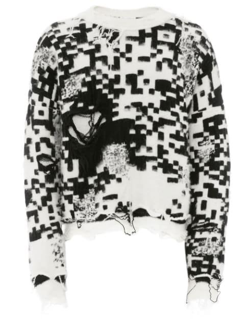 QR-code knit jumper by JW ANDERSON