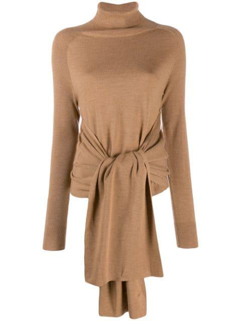 ROLL NECK JUMPER WITH FRONT TIES by JW ANDERSON