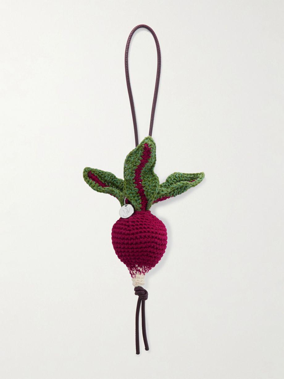 Radish crocheted cotton bag charm by JW ANDERSON