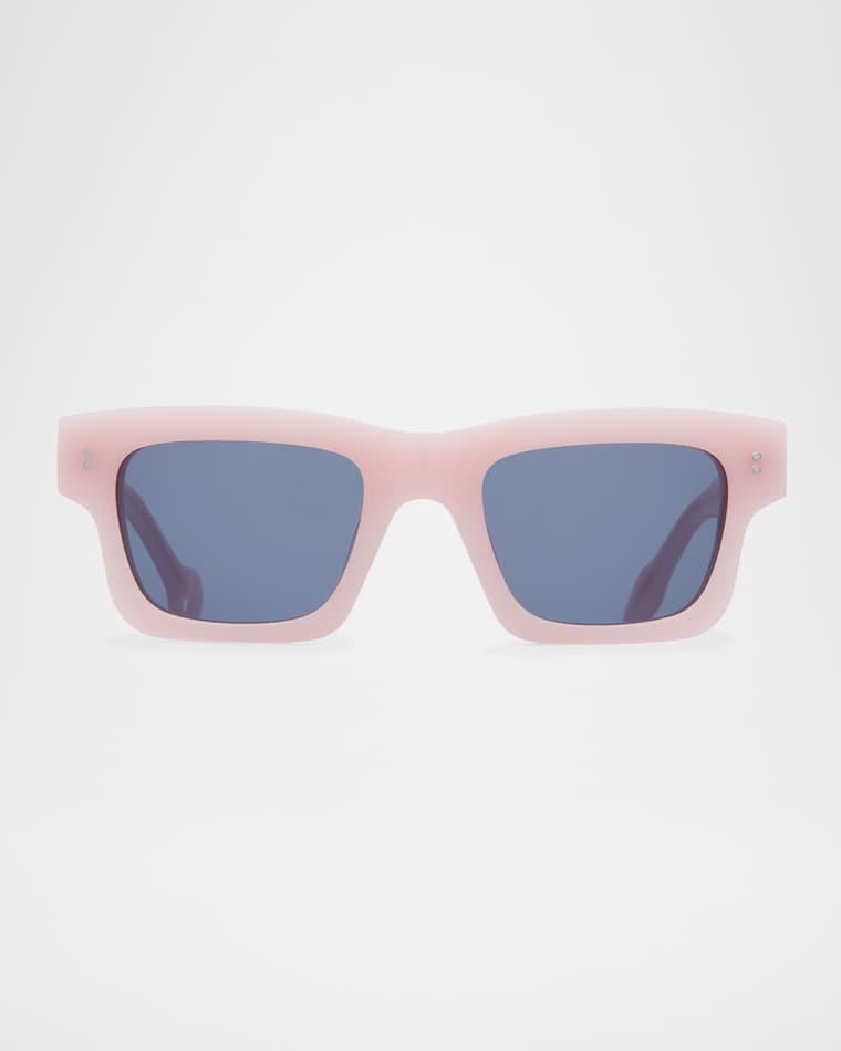 Rectangle Logo-Print Sunglasses by JW ANDERSON