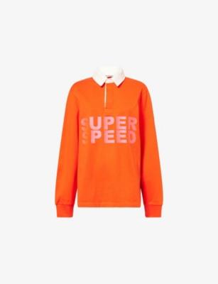 Speed Logo-Embroidered Cotton Polo Top by JW ANDERSON