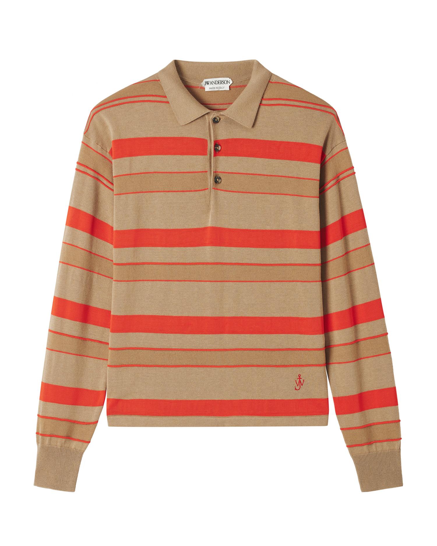 Striped rugby polo top by JW ANDERSON