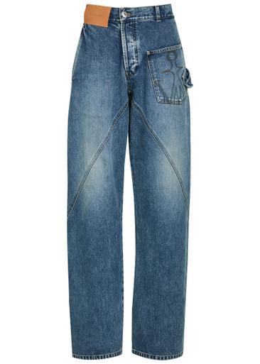 Twisted straight-leg jeans by JW ANDERSON