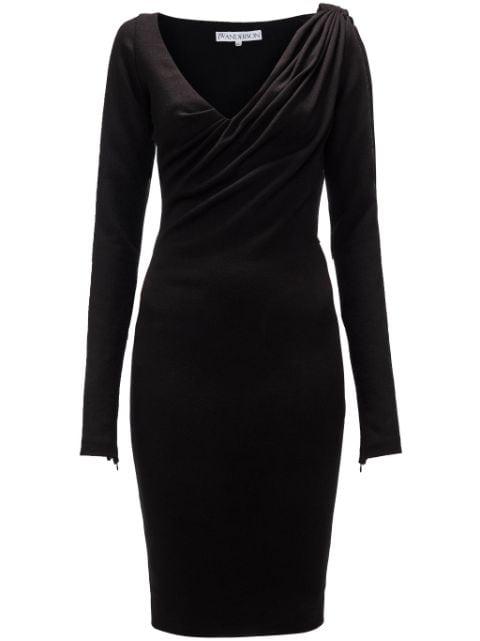 V-neck midi dress by JW ANDERSON