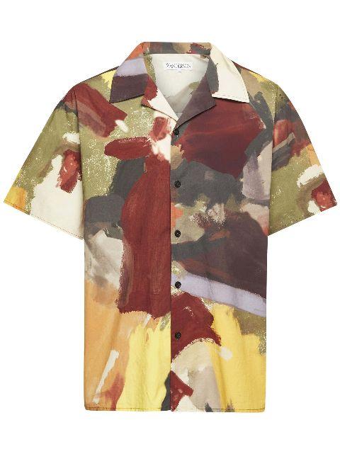 abstract-print cotton shirt by JW ANDERSON