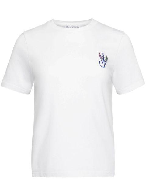 anchor-embroidery printed T-shirt by JW ANDERSON