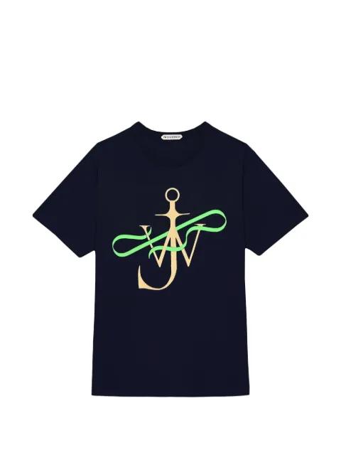 anchor-motif cotton T-shirt by JW ANDERSON
