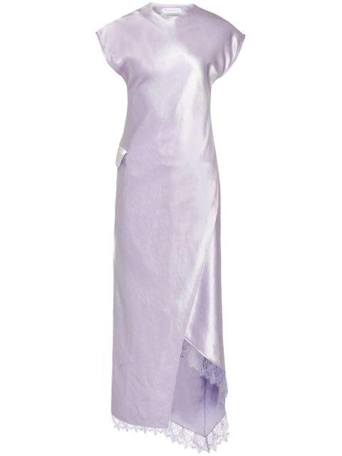 asymmetric lace-trim dress by JW ANDERSON