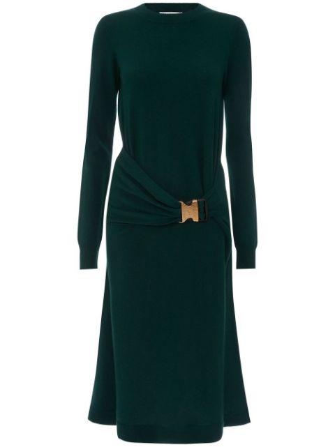 buckle-waist midi dress by JW ANDERSON