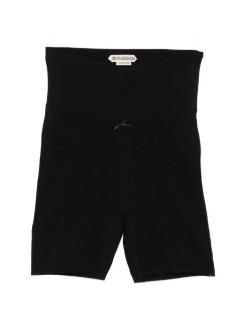 cable-knit high-waisted shorts by JW ANDERSON