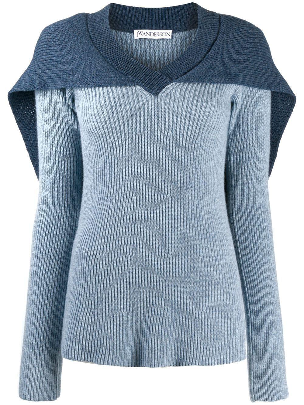 cape knitted jumper by JW ANDERSON