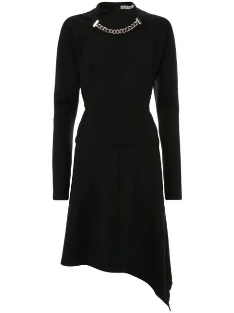 chained asymmetric-hem midi-dress by JW ANDERSON
