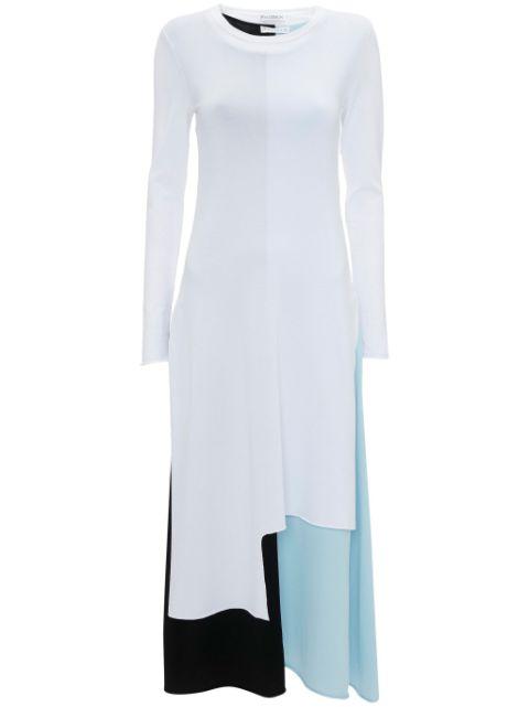 colour-block layered midi dress by JW ANDERSON