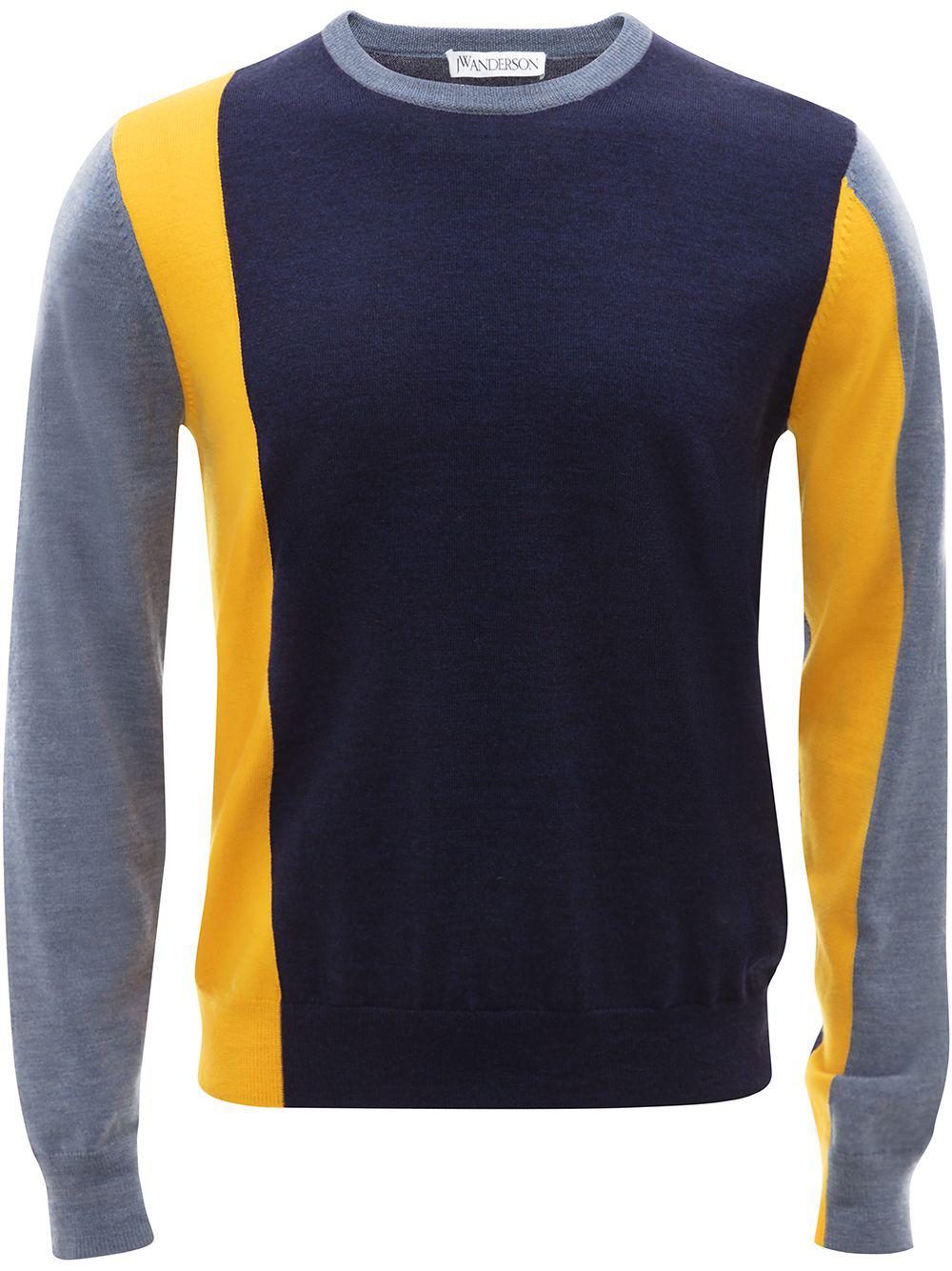colour-block long-sleeve jumper by JW ANDERSON