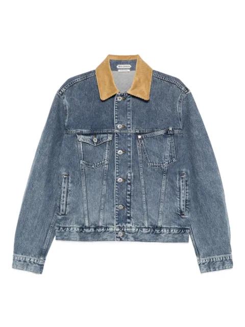 corduroy-collar denim jacket by JW ANDERSON