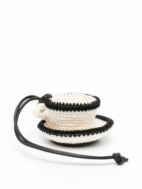 crocheted-cup charm by JW ANDERSON