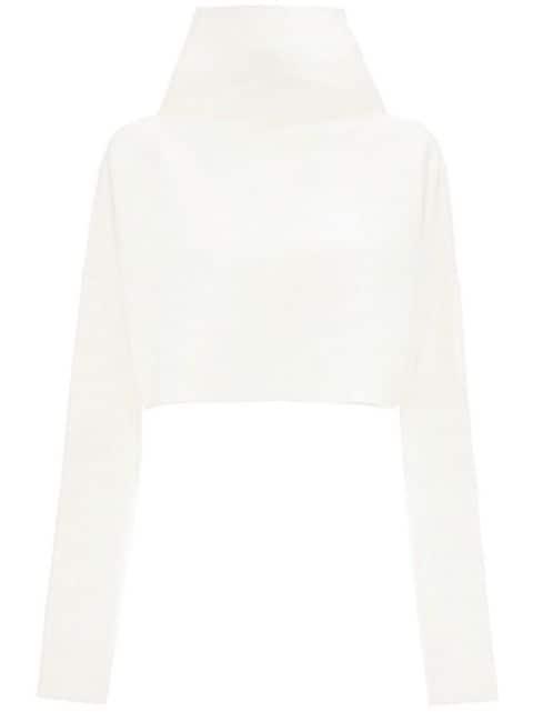 cut-out detailed cropped jumper by JW ANDERSON