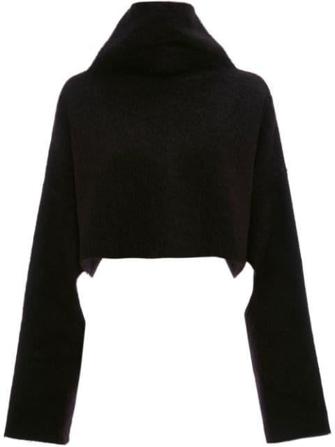 cut-out oversized cropped jumper by JW ANDERSON