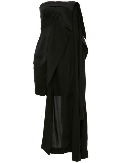 deconstructed strapless minidress by JW ANDERSON