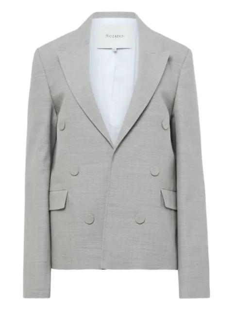 double-breasted wool blazer by JW ANDERSON