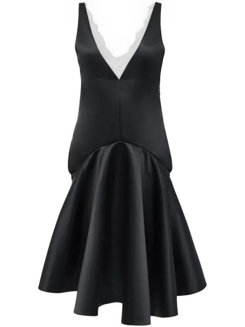 draped-hem V-neck dress by JW ANDERSON