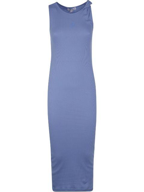 embroidered twisted-strap maxi dress by JW ANDERSON