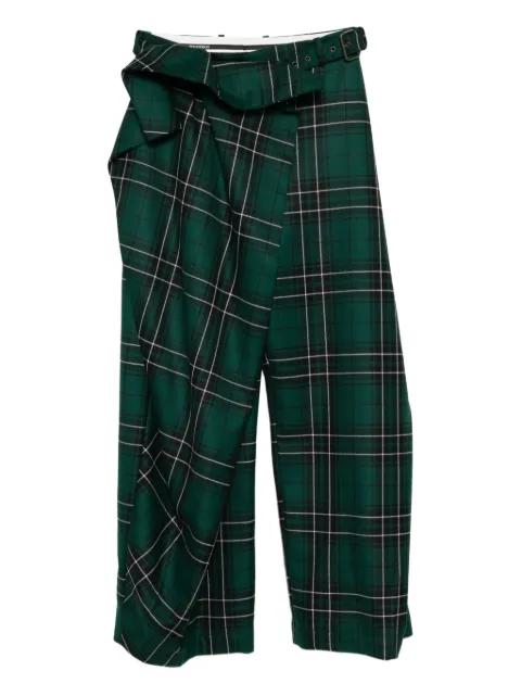 fold-over tartan trousers by JW ANDERSON