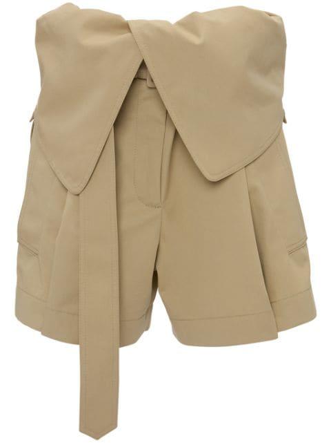 fold-over trench shorts by JW ANDERSON
