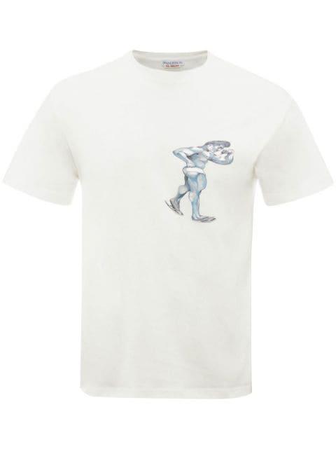 graphic-print short-sleeved T-shirt by JW ANDERSON