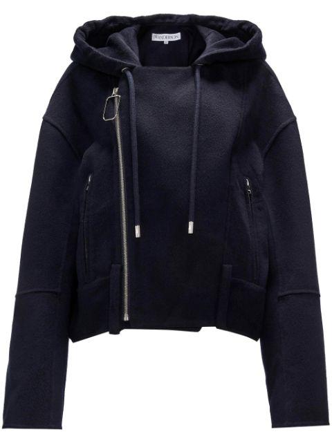 hoodied wool jacket by JW ANDERSON
