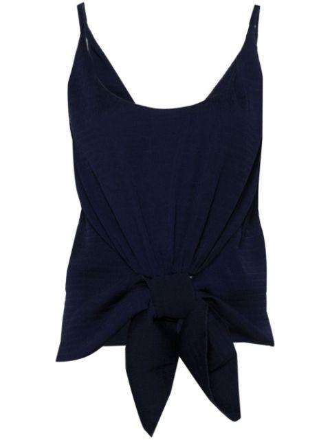 knot-detail plissé top by JW ANDERSON