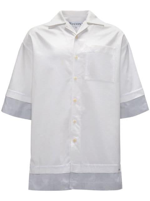 layered cotton shirt by JW ANDERSON