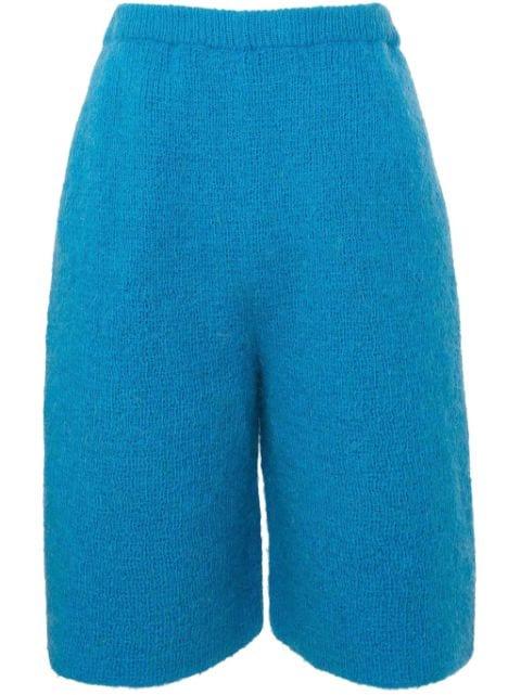 logo-appliqué knit bermuda shorts by JW ANDERSON