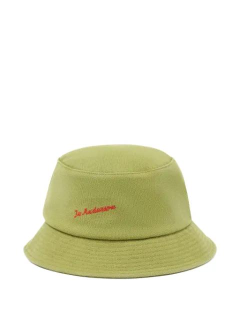 logo-embroidered bucket hat by JW ANDERSON
