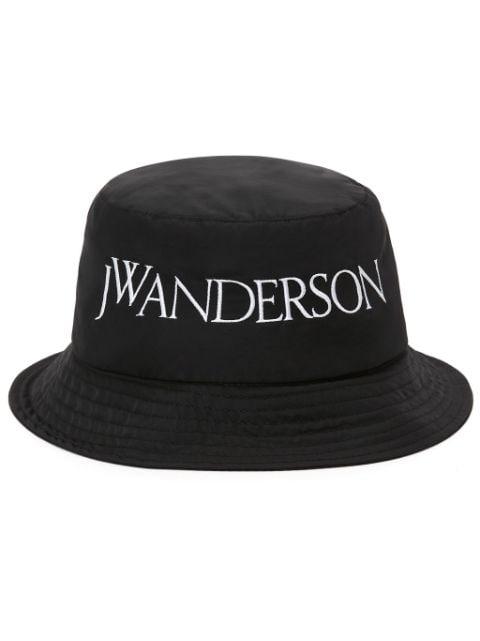logo-embroidered bucket hat by JW ANDERSON