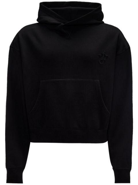logo-embroidered organic cotton hoodie by JW ANDERSON