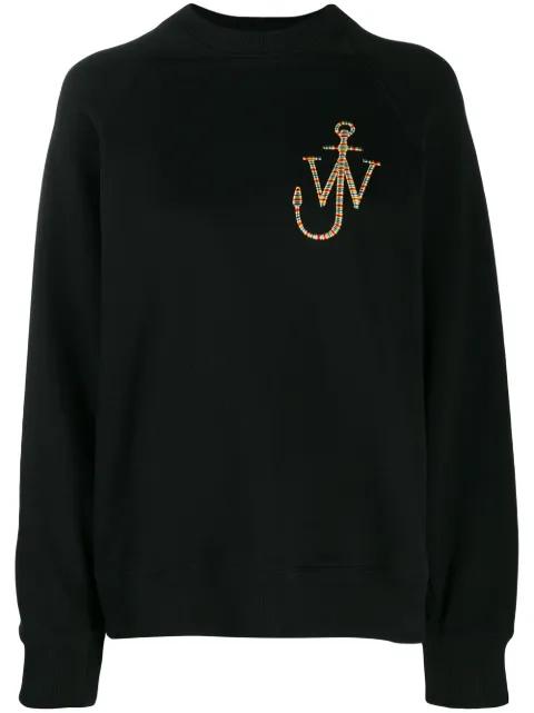 logo embroidered sweatshirt by JW ANDERSON